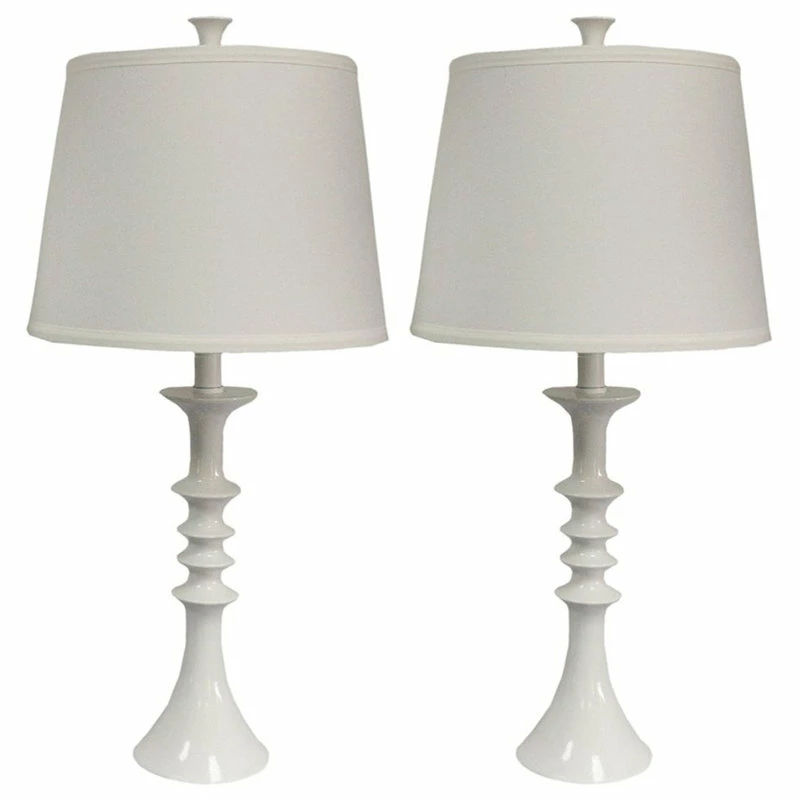 Hot Sale โญ Urbanest Marcato Table Lamps, Glossy White, Set Of 2 ๐ 3 Hot Sale โญ Urbanest Marcato Table Lamps, Glossy White, Set Of 2 ๐