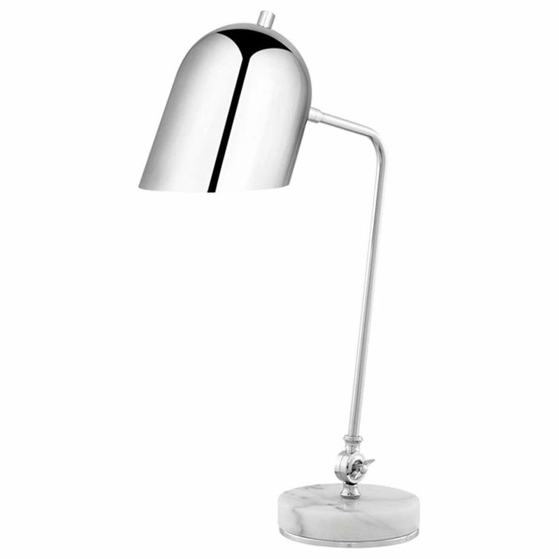 Flash Sale 🥰 Posh Living Armin Table Lamp 5ft Power Cord Marble Stone Base Chrome ✔️ 6 Flash Sale 🥰 Posh Living Armin Table Lamp 5ft Power Cord Marble Stone Base Chrome ✔️ - Image 4