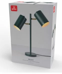 Top 10 🎉 Globe Electric Pratt 20" 2-Light Matte Forest Green Desk Lamp With Rotary Switch On Shades 🔥 -Adesso Sales Store b171223b026abc8c 0469 w800 h800 b1 p0