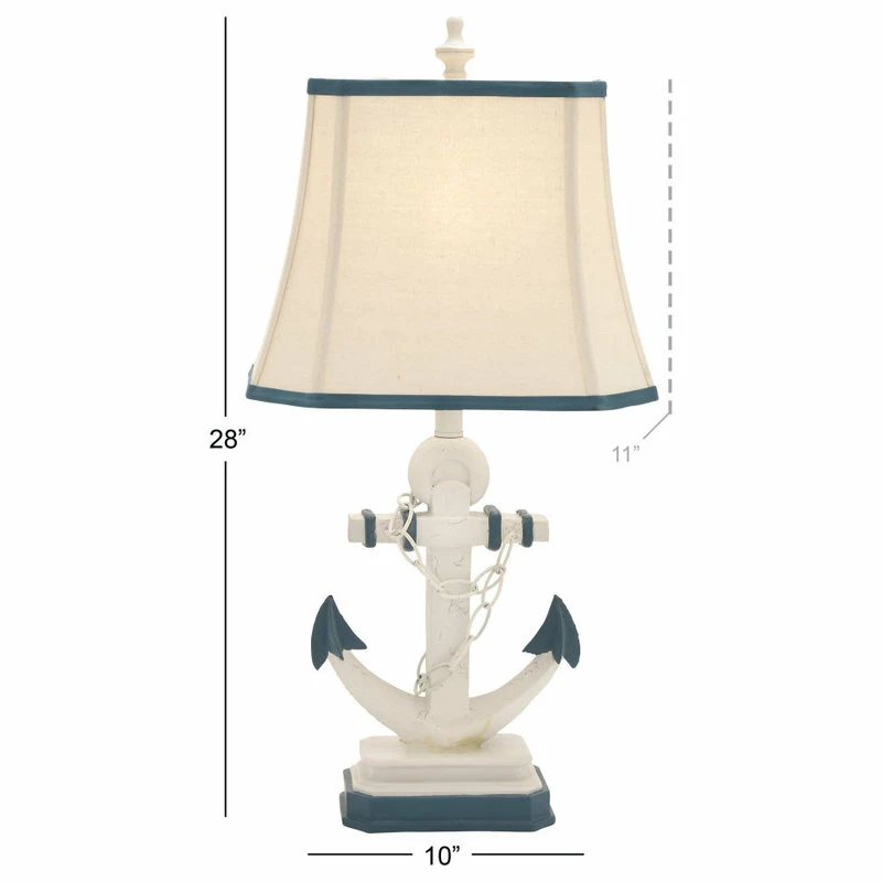 Top 10 ๐ Brimfield & May Set Of 2 Blue Polystone Nautical Table Lamp, 28" 97315 ๐ 6 Top 10 ๐ Brimfield & May Set Of 2 Blue Polystone Nautical Table Lamp, 28" 97315 ๐ - Image 4