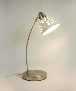 New 🎁 Simple Designs Brushed Nickel Desk Lamp With White Porcelain Flower Shade 😀 -Adesso Sales Store b98163bb0ba249c0 1456 w800 h800 b0 p0