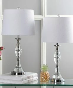 Flash Sale 🧨 JONATHAN Y Reid 25.5" Crystal Table Lamp, Chrome, Set Of 2 👍 -Adesso Sales Store bcc140290f763129 9073 w800 h800 b0 p0