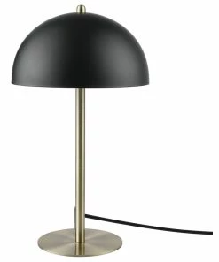 Best Sale 👏 Globe Electric Luna 15" Matte Black Desk Lamp With Matte Brass Accents 🤩