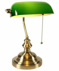 Wholesale 🧨 MIRODEMI Antique Gold Classical Vintage Banker Table Lamp For Bedroom, Study Home, T9007 🎉