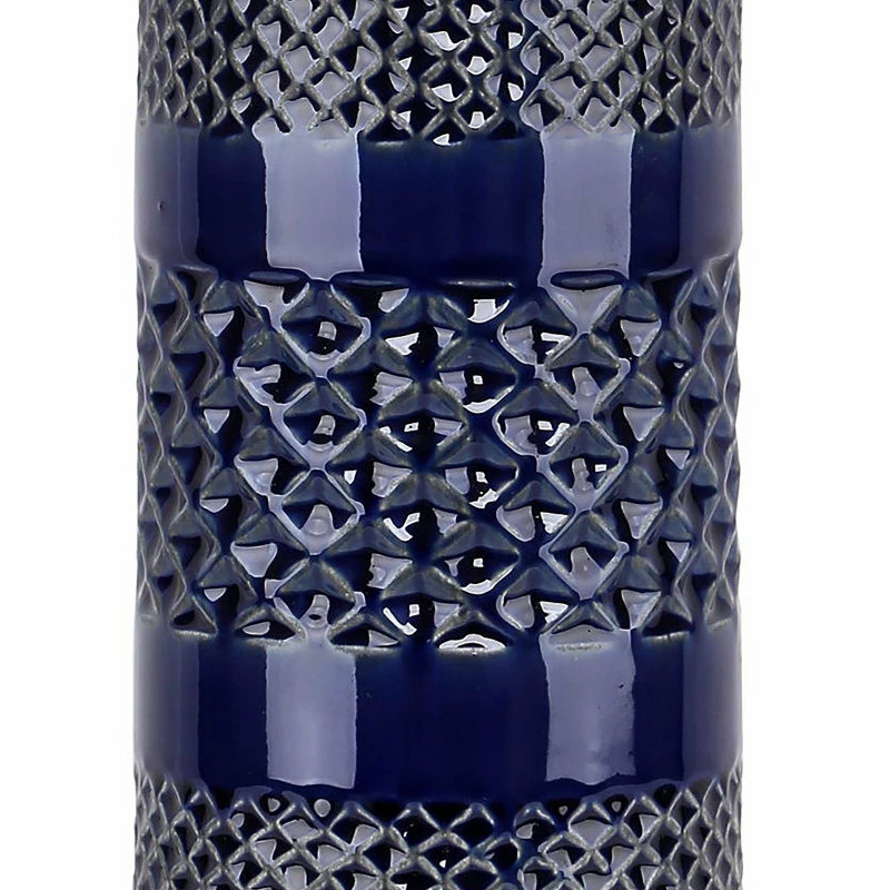 Cheapest ๐ LumiSource 21" Navy Ceramic Table Lamp With Cylindrical Base & White Linen Shade, Set Of 2 ๐ 6 Cheapest ๐ LumiSource 21" Navy Ceramic Table Lamp With Cylindrical Base & White Linen Shade, Set Of 2 ๐ - Image 4