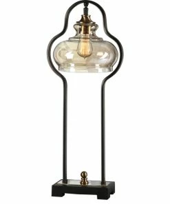 Cheap ๐ Uttermost Cotulla Aged Black Desk Lamp, Black โค๏ธ
