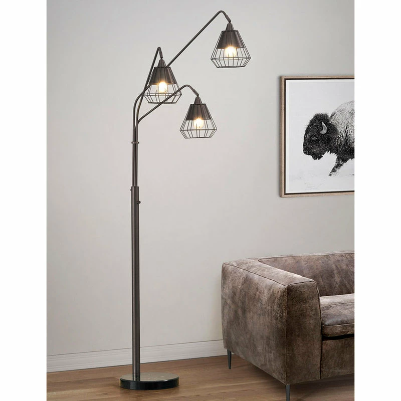 New ๐ HOMEGLAM Midtown Wire Shade 3-Light Arch Floor Lamp, Dark Bronze ๐ฅฐ 4 New ๐ HOMEGLAM Midtown Wire Shade 3-Light Arch Floor Lamp, Dark Bronze ๐ฅฐ - Image 2