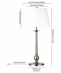 Best deal โ๏ธ Hudson&Canal Wilmer 28 Tall Table Lamp With Fabric Shade In Brushed Nickel ๐งจ 11 Best deal โ๏ธ Hudson&Canal Wilmer 28 Tall Table Lamp With Fabric Shade In Brushed Nickel ๐งจ -Adesso Sales Store cdc1979003bd6d36 6197 w800 h800 b1 p0