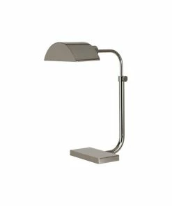 Flash Sale 🛒 Robert Abbey, Inc. Robert Abbey Koleman Task TL Koleman 16" Arc Desk Lamp - Polished Nickel ⭐