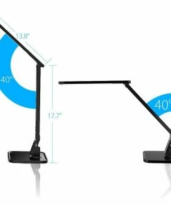 Buy 🌟 Anzy Led Desk Lamp Exclusive Model With Recessed Leds, 5-Level Dimmer -Jet Black ✨ -Adesso Sales Store d001717609625b37 4461 w800 h800 b1 p0