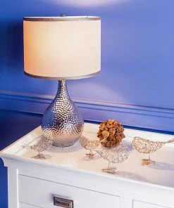 Promo 🌟 Dimond Lighting 22" 🔨 Hammered Chrome Table Lamp, Chrome, Standard 😉 -Adesso Sales Store d2f1aa340ed5c14d 5707 w800 h800 b0 p0