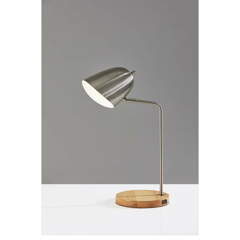 Flash Sale ๐ Adesso Jude 1 Light Desk Lamp, Brushed Steel โ 4 Flash Sale ๐ Adesso Jude 1 Light Desk Lamp, Brushed Steel โ - Image 2