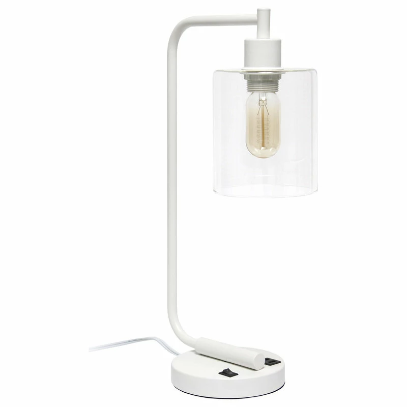 Discount ๐งจ Lalia Home Modern Iron Desk Lamp With USB Port And Glass Shade ๐ 3 Discount ๐งจ Lalia Home Modern Iron Desk Lamp With USB Port And Glass Shade ๐