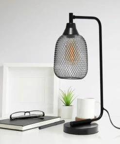 Best deal 🤩 All The Rages Inc. Contemporary Home Office Metal Mesh Wire Shade Desk Lamp In Matte Black Finish 🤩 -Adesso Sales Store dbb147b00fcdd545 9754 w800 h800 b0 p0