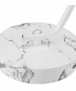 Cheap ❤️ Globe Electric 17" Matte White Desk Lamp With USB Port 🥰 -Adesso Sales Store dc21837e01725e7f 0503 w800 h800 b1 p0