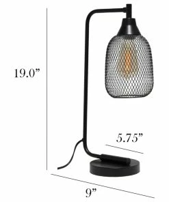 Best deal 🤩 All The Rages Inc. Contemporary Home Office Metal Mesh Wire Shade Desk Lamp In Matte Black Finish 🤩 -Adesso Sales Store ddc15c5a0fcdd53a 9754 w800 h800 b1 p0