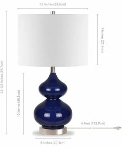 New โค๏ธ Hudson&Canal Katrin 23.5 Tall Table Lamp With Fabric Shade In Navy Blue Glass/Satin... ๐ 9 New โค๏ธ Hudson&Canal Katrin 23.5 Tall Table Lamp With Fabric Shade In Navy Blue Glass/Satin... ๐ -Adesso Sales Store dde1f43403bd50fa 1705 w800 h800 b1 p0