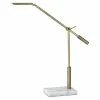 New ⭐ Adesso Home Vera Metal LED Desk Lamp In Antique Brass 👏