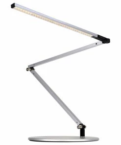 Best Pirce โ Koncept Inc. Z-Bar Slim Desk Lamp With Base, Cool Light, Silver ๐ฅฐ