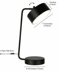 Wholesale 🥰 Hudson&Canal Wegner 18.5 Tall Integrated LED Table Lamp With Metal Shade In Blackened... 😀 -Adesso Sales Store e7f164a203a58f5b 2361 w800 h800 b1 p0