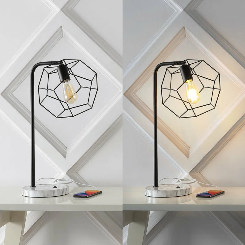 Outlet ๐ JONATHAN Y Penta 23.5" Head-Adjustable Iron LED Task Lamp With USB Charging Port, Black ๐งจ 6 Outlet ๐ JONATHAN Y Penta 23.5" Head-Adjustable Iron LED Task Lamp With USB Charging Port, Black ๐งจ - Image 4