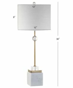 Best Pirce 🤩 JONATHAN Y Lighting JYL5008A-SET2 Dawson 1 Light 30" Tall LED - Brass ⌛ -Adesso Sales Store eb4126ef0d27eb6f 7542 w800 h800 b1 p0
