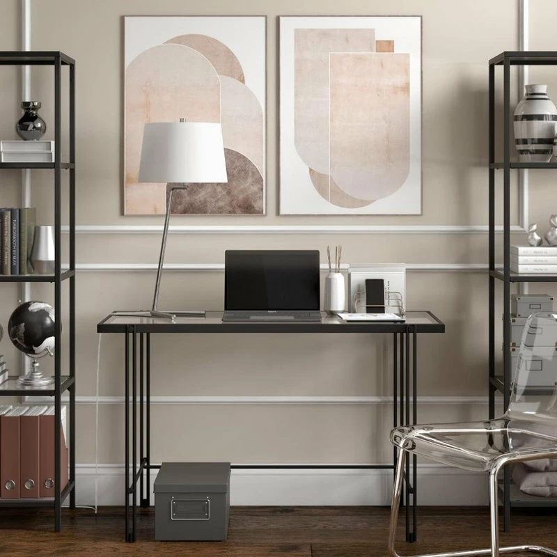 Best Sale ✨ Hudson&Canal Markos 28.5 Tall Tilted Table Lamp With Fabric Shade In Brushed Nickel/White ⌛ 5 Best Sale ✨ Hudson&Canal Markos 28.5 Tall Tilted Table Lamp With Fabric Shade In Brushed Nickel/White ⌛ - Image 3