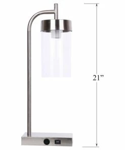 Coupon โค๏ธ LumiSource 21" Brushed Nickel Desk Lamp With USB Port In Base, Clear Glass Shade ๐ 11 Coupon โค๏ธ LumiSource 21" Brushed Nickel Desk Lamp With USB Port In Base, Clear Glass Shade ๐ -Adesso Sales Store f8b15d2d027d0de2 9091 w800 h800 b1 p0
