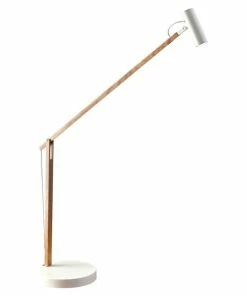 Discount 😉 Adesso Home ADS360 Crane Wood LED Desk Lamp In Natural 🧨