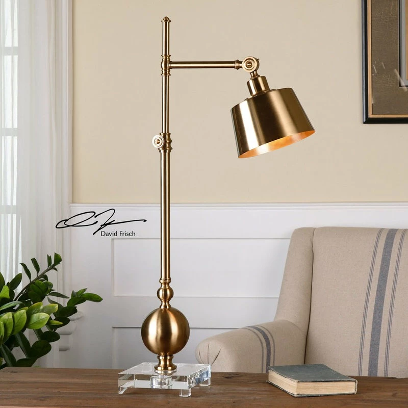 Discount ❤️ Uttermost Laton Brushed Brass Task Lamp ⭐ 4 Discount ❤️ Uttermost Laton Brushed Brass Task Lamp ⭐ - Image 2