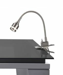 Best deal 🔔 Homeroots Lighting Brushed Steel Metal LED Adjustable Clip Lamp 🔔