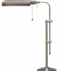 Best deal 🤩 Cal Lighting 26" Height Metal Table Lamp In Brushed Steel 😍