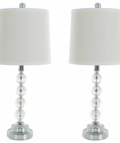 Best reviews of ⌛ Table Lamps Set Of 2, Faceted Crystal Balls By Lavish Home 🌟