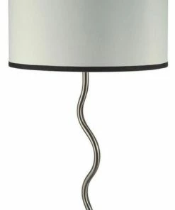 Discount 😉 Ore International 28.5"H Ivory Wave Table Lamp With Convenient Outlet, Adjustable Bulb Socket ✨