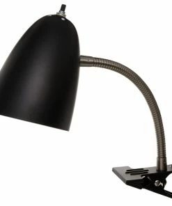 Budget ⌛ Anzy Elegance Flexible Clip On Table Lamp, Black, 1 Pack 🌟