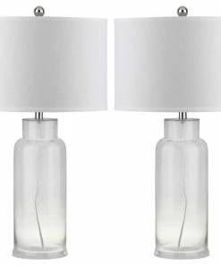 Best deal 🛒 Safavieh Bottle 29-Inch H Glass Table Lamp, Lit4157B-Set2 😉