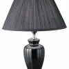 New 😉 Ore International 26" Ceramic Table Lamp, Black ❤️