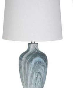Best Pirce 🔥 Lamps Per Se' Blue & Grey Polyresin Table Lamp Set Of 2 ⭐
