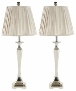 Flash Sale 😍 Safavieh Athena Table Lamps, Set Of 2, Silver 🥰