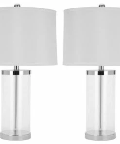 Best deal 🥰 Safavieh Jeanie 25" Glass Cylinder Lamp 🥰
