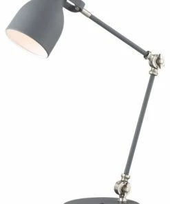 Promo 🛒 Lite Source Inc. Lite Source LS-23046GREY Kalle - One Light Desk Lamp 🧨