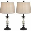 Discount 🛒 Pacific Coast Lighting Ammolite Flue 2 Pack Table Lamps 🔔