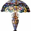 Discount 👍 CHLOE Lighting, Inc. NORA Tiffany Style Victorian Double Lit 3 Light DTable Lamp 18 Shade ⭐ -Adesso Sales Store home design 7