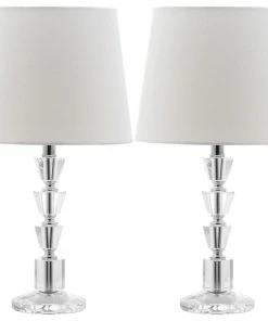 Flash Sale ⭐ Safavieh Harlow 16-Inch H Tiered Crystal Orb Lamp LIT4125C-SET2 ⭐