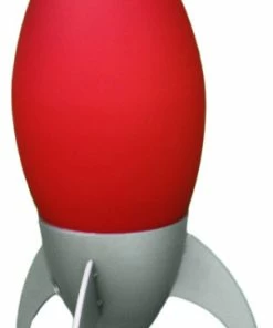 Outlet 🥰 ORE International KT-162 Kid's Rocket Table Lamp, 10.5-Inch Height, Red 👏