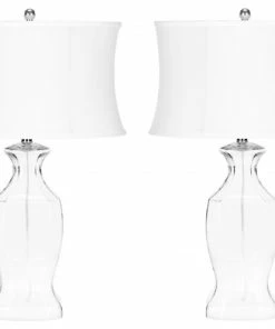 Flash Sale 🎁 Safavieh Wendy 28"H Glass Table Lamps, Set Of 2 🌟