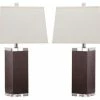 Promo 💯 Safavieh Deco 27-Inch H Leather Table Lamp, Lit4143D-Set2 👍 -Adesso Sales Store home design 93