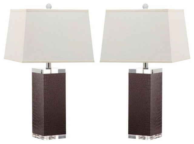 Promo 💯 Safavieh Deco 27-Inch H Leather Table Lamp, Lit4143D-Set2 👍 3 Promo 💯 Safavieh Deco 27-Inch H Leather Table Lamp, Lit4143D-Set2 👍